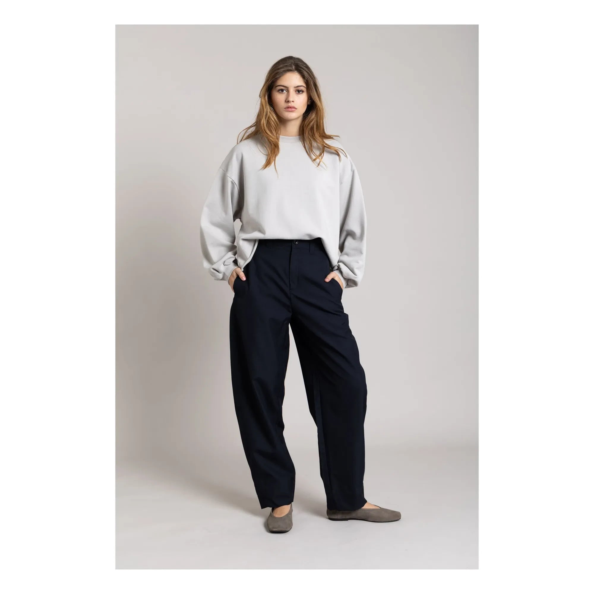 Smallable Woman - Bria Organic Cotton Sweatshirt | Pearl Gray