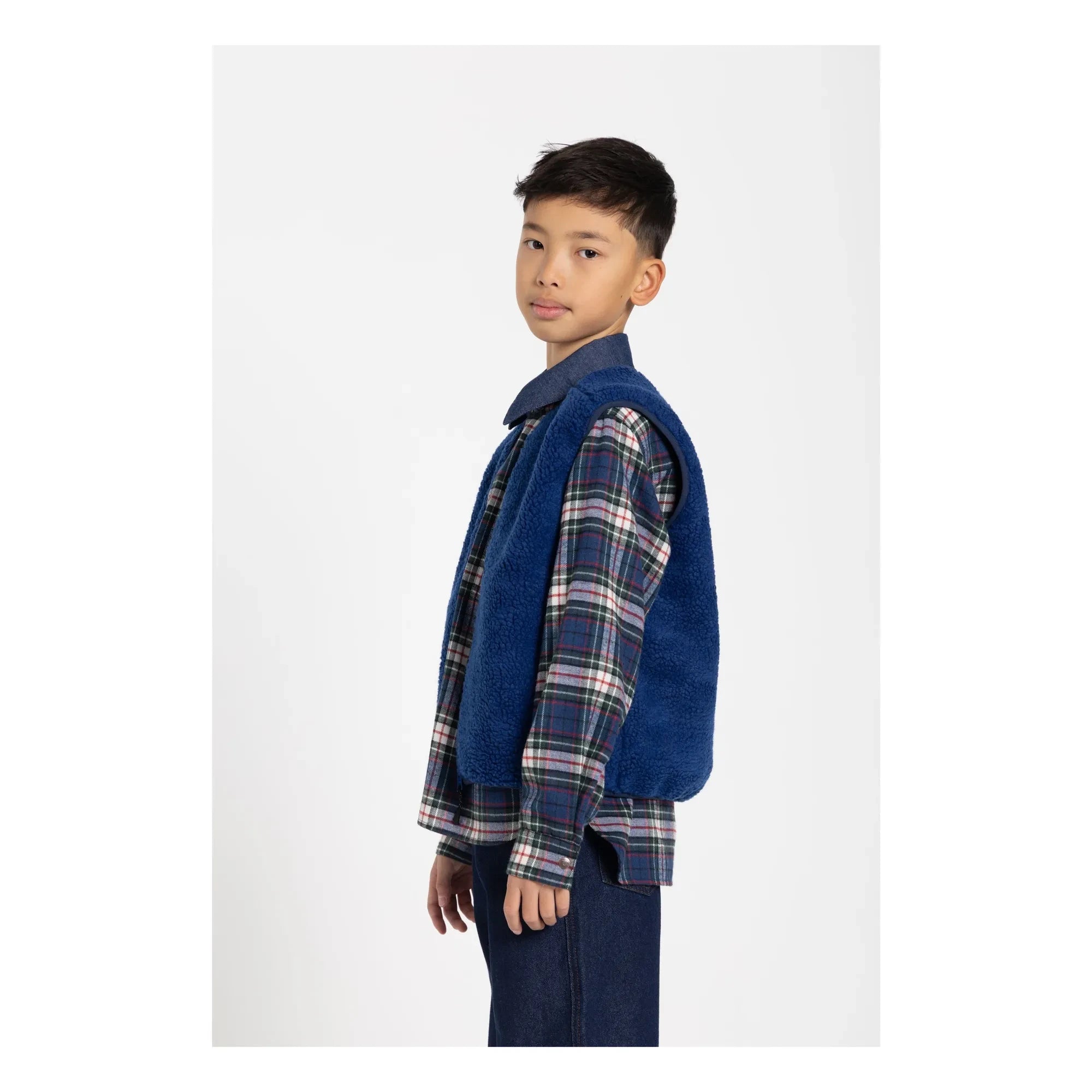 Finger in the Nose - Enara Checkered Shirt | Blue
