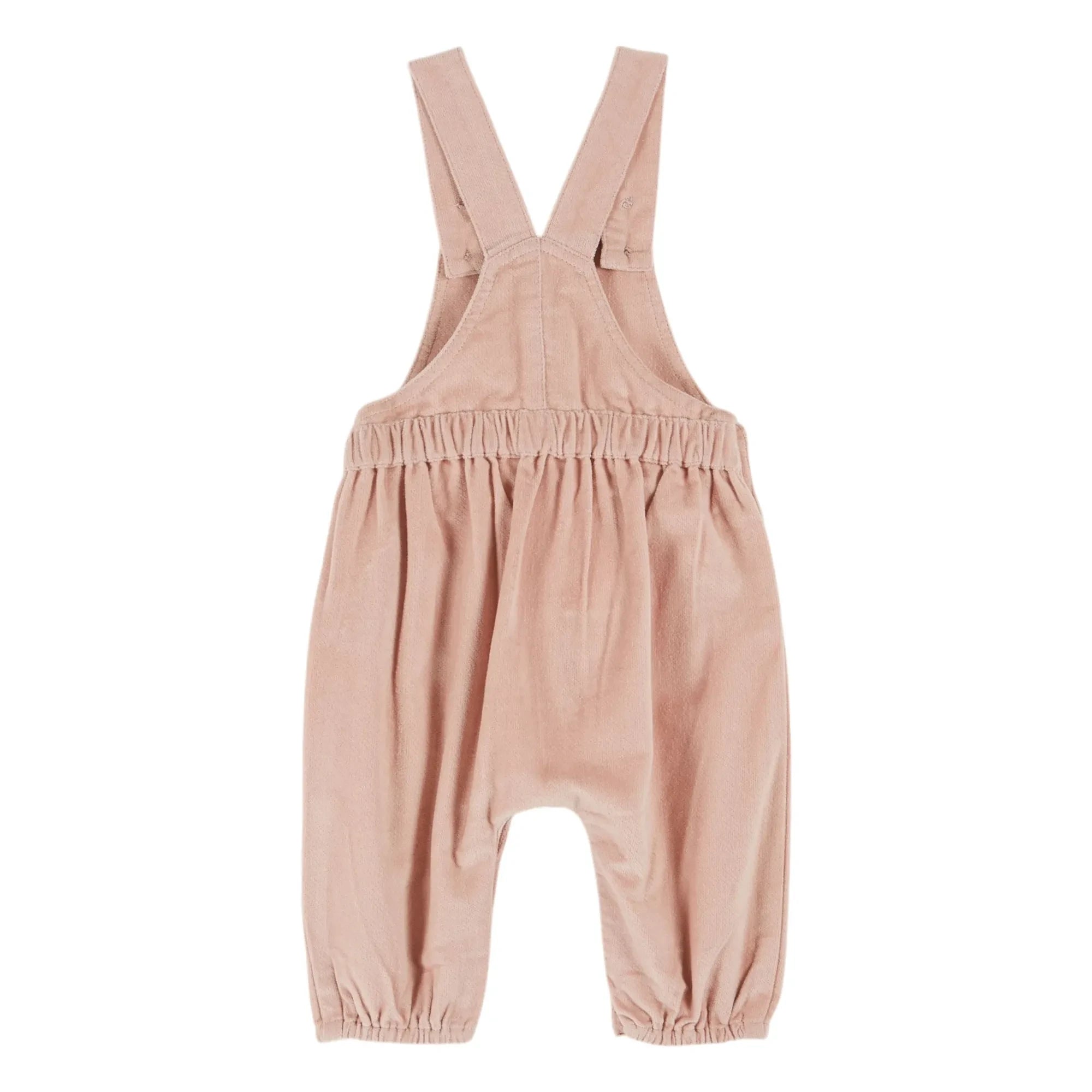 Emile et Ida - Velvet Overalls | Light Pink