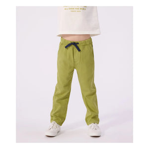 Petit Bateau - Straight Cut Twill Pants | Khaki