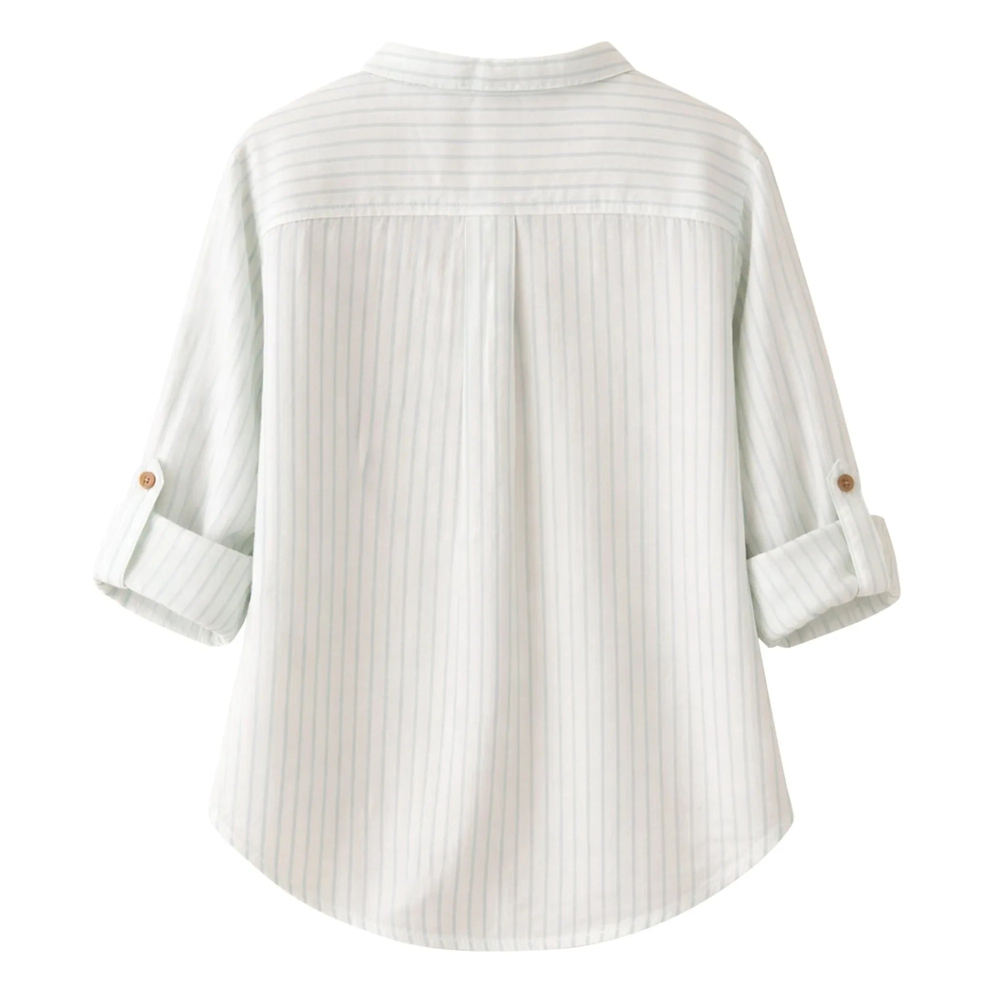 Lililotte - Côme Striped Organic Cotton Shirt | Mint Green