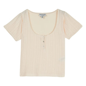 Emile et Ida - Modal Cotton T-Shirt | Cream