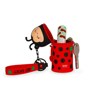 Legami - Ladybug Coin Purse with Keychain - Mini Kawaii