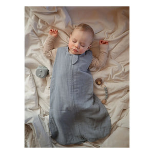 Mushie - Organik pamuktan hafif uyku tulumu | Mavi