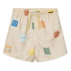 Liewood - Duke Recycled Linen Swim Shorts | Cream