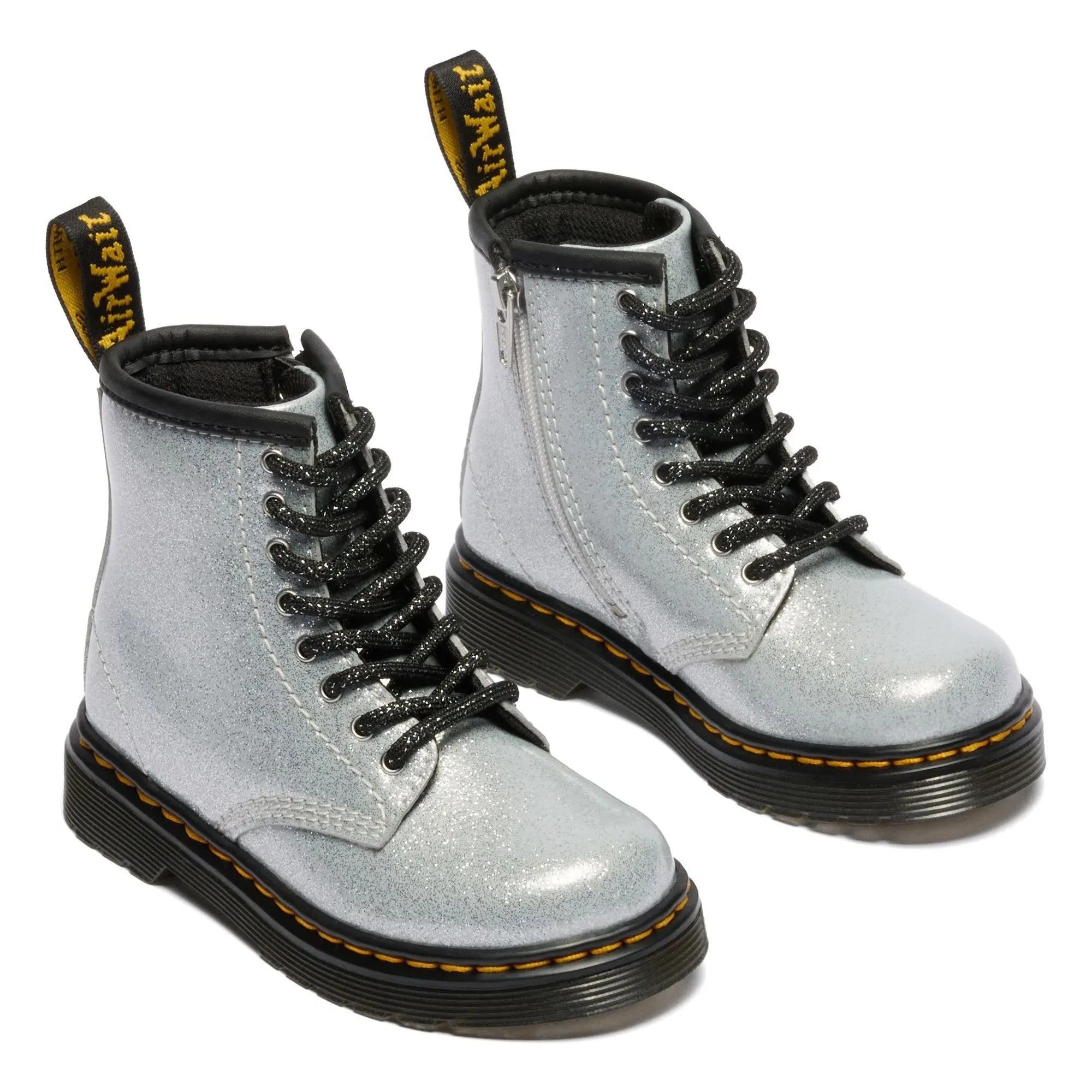 Dr Martens - 1460 J Glitter Çizme | Gümüş