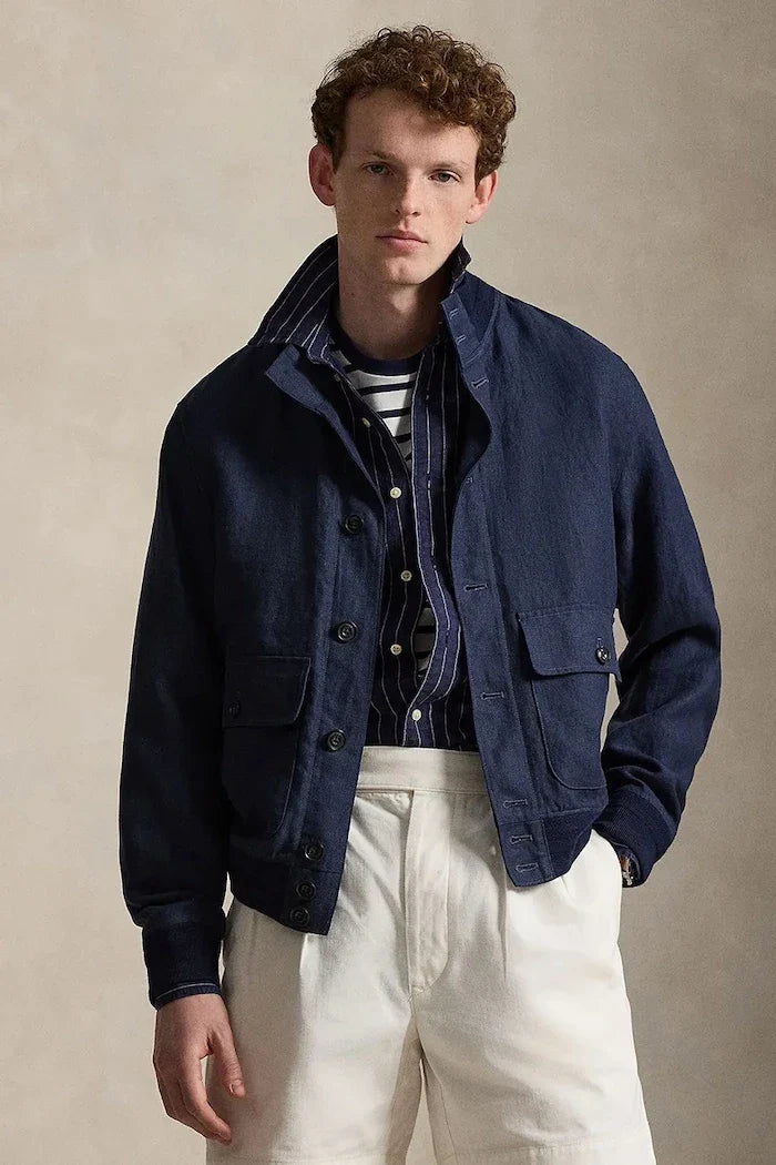 Polo Ralph Lauren Kısa Erkek Keten Ceket