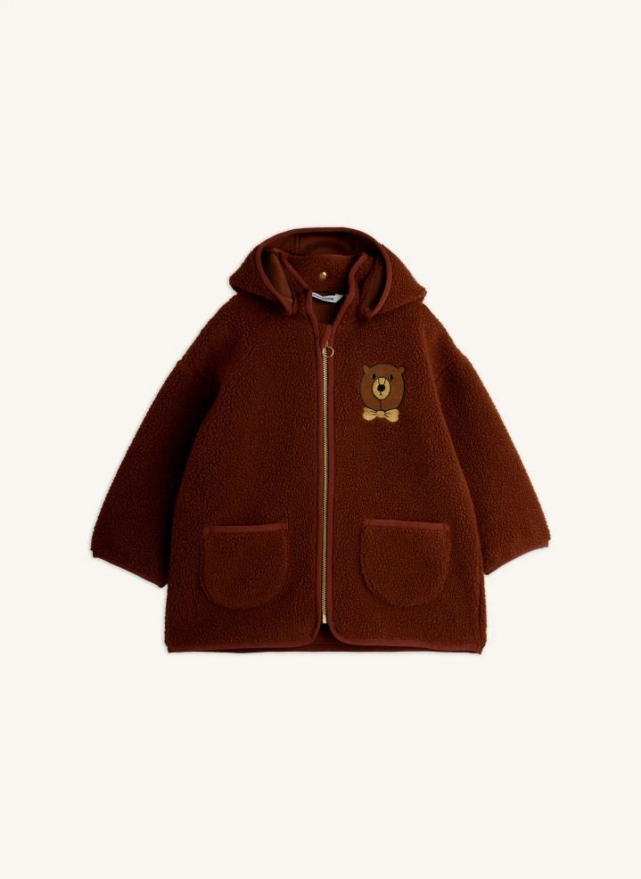Mini Rodini - Sherpa Ayı Ceketi | Kahverengi
