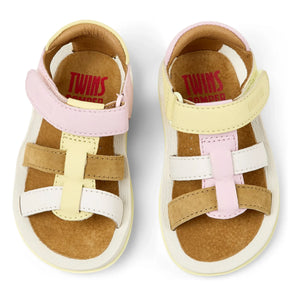 Camper - Bicho Color Block Baby Sandals | Pink