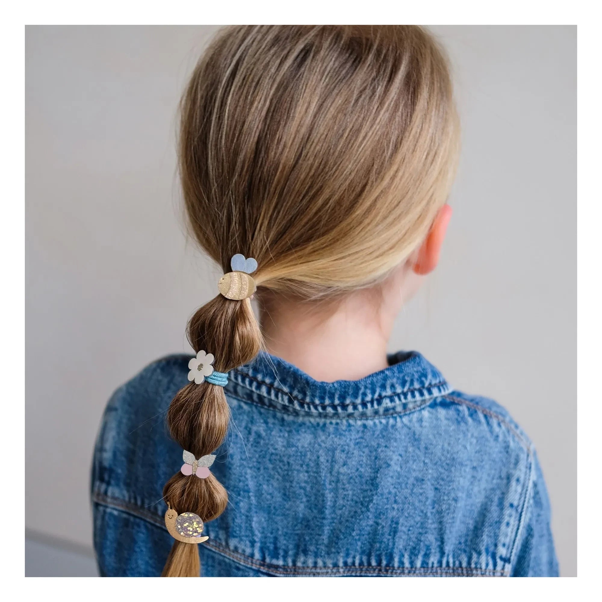 Mimi & Lula - 5-piece Mini Bee Hair Clip Set | Lilac
