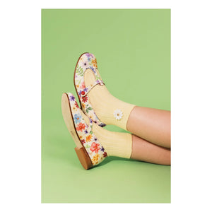 Collégien - Bérénice Flowers Socks | Vanilla