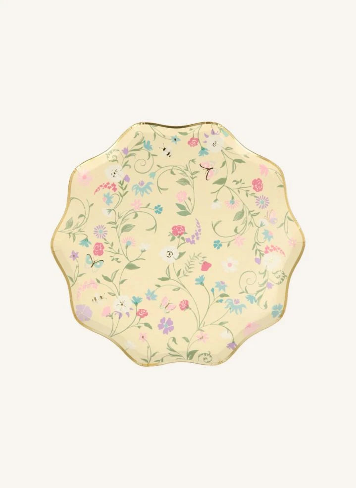 Meri Meri - Ladurée small floral paper plates - set of 8