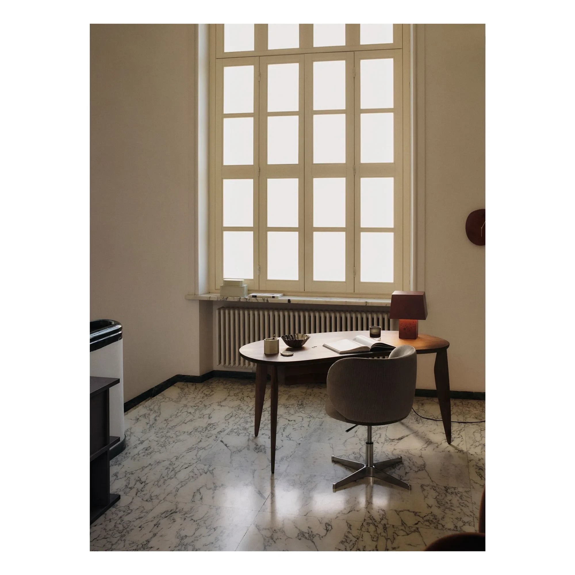 Ferm Living - Rico Velvet Office Chair | Gray