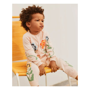 Molo - Gert Organic Cotton Floral Cardigan | Light Pink