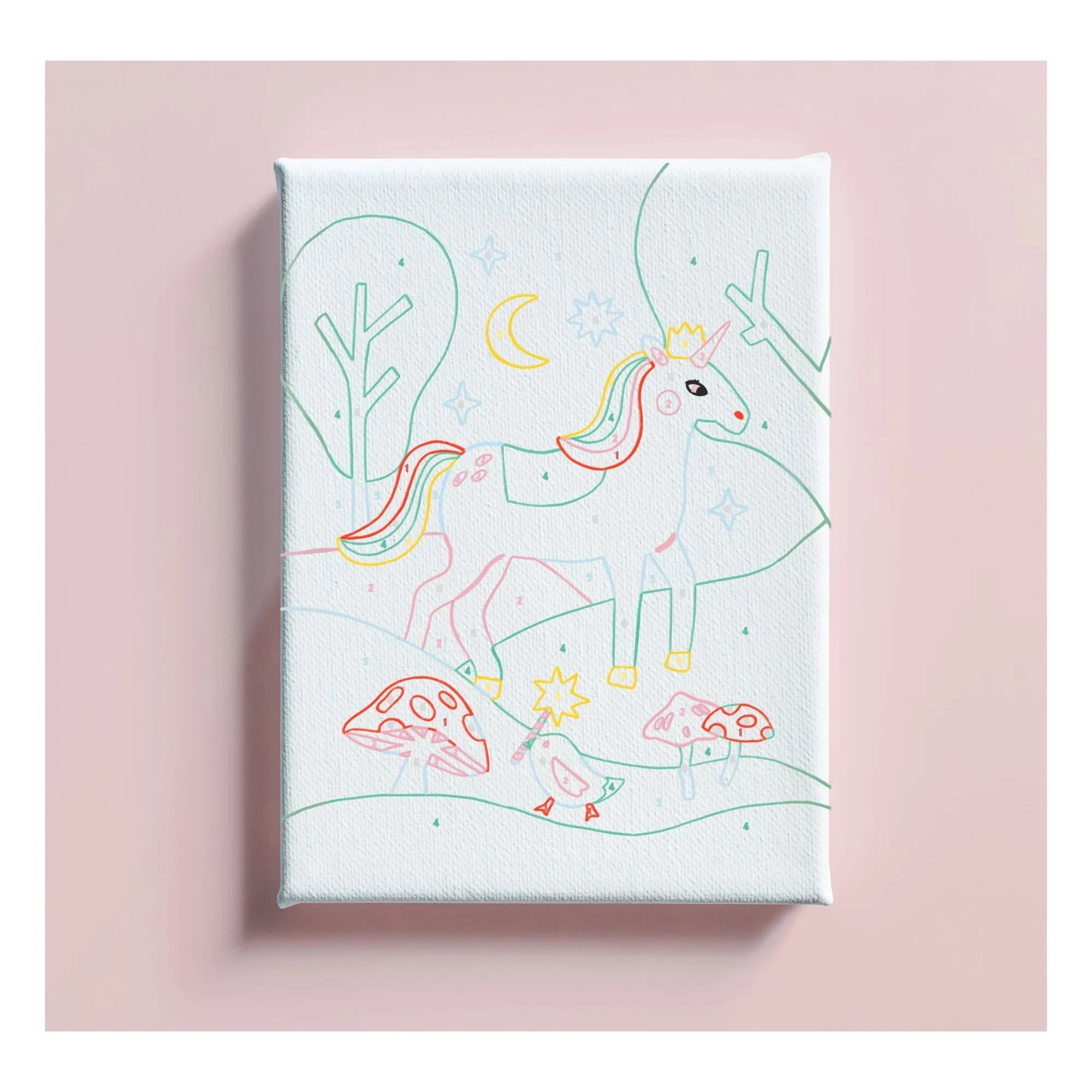 La Petite Épicerie - Numbered Coloring for Kids - Unicorn and Piou