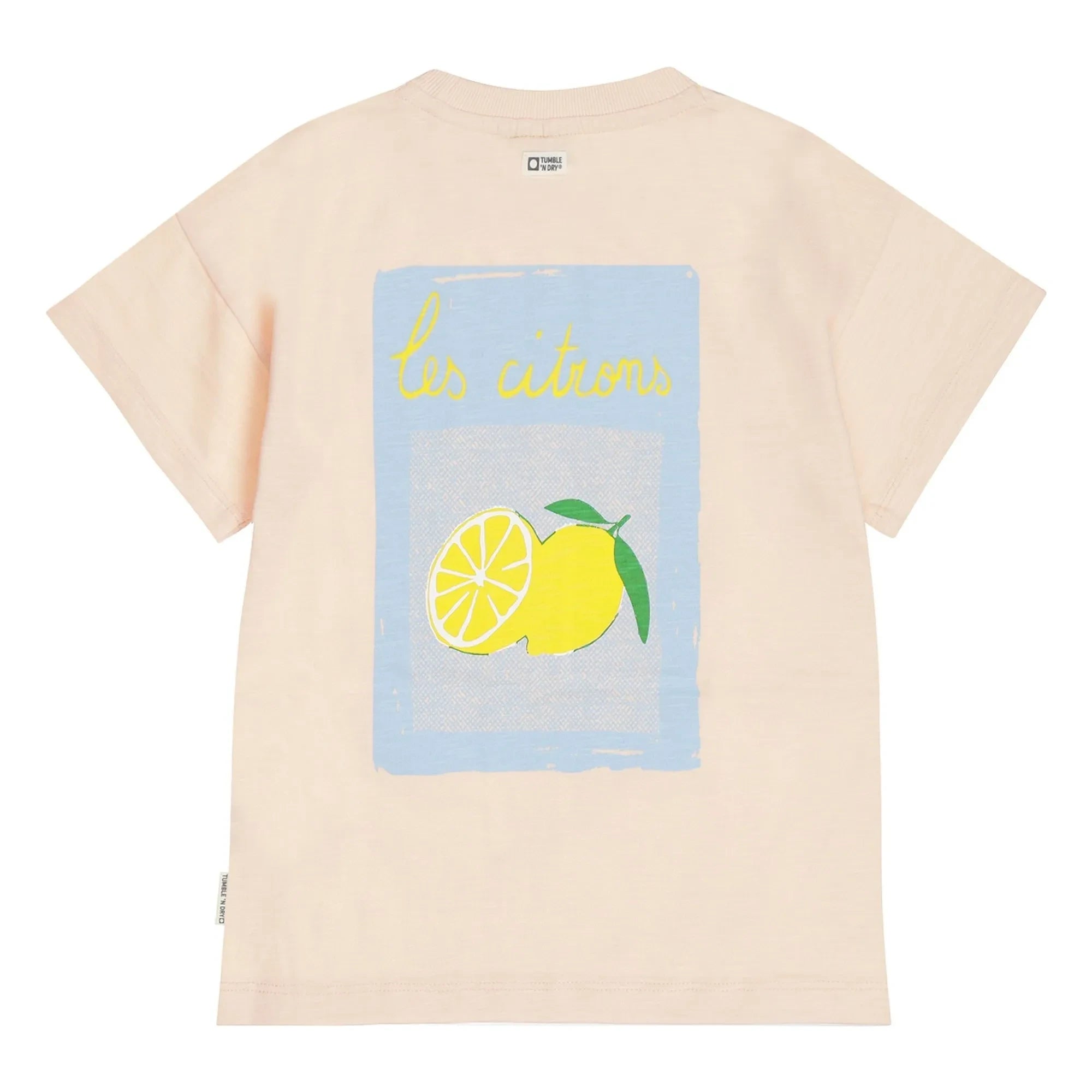 Tumble N'Dry - Oversize T-Shirt Lemons Organic cotton | Peach