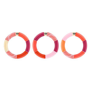 Parabaya - Jinga 3 Bracelets | Pink