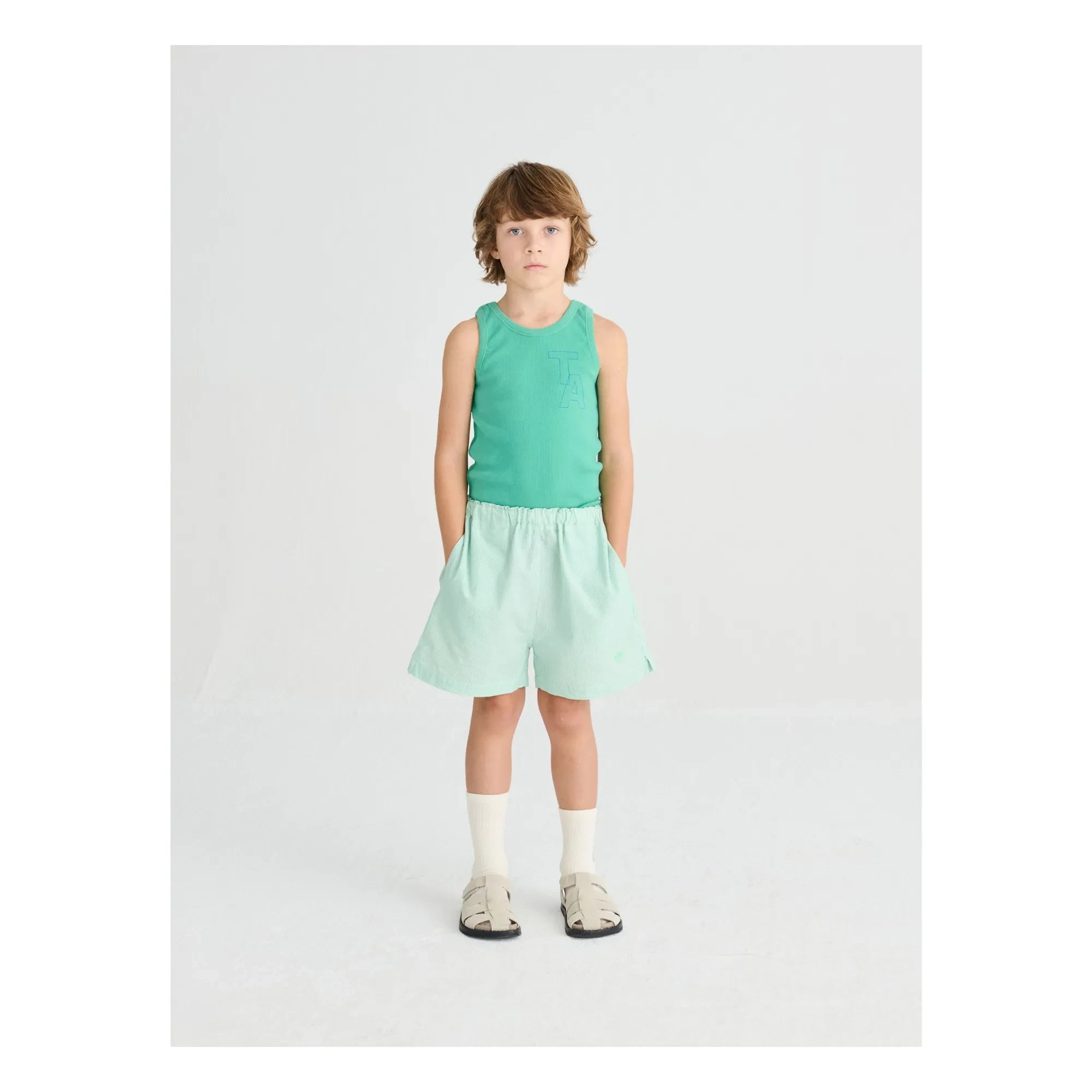 True Artist - Ribbed Tank Top No.20 | Green