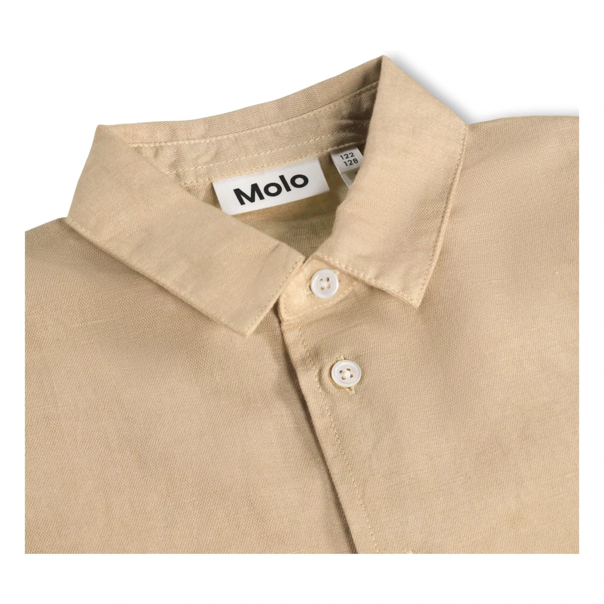 Molo - Richie Gradient Linen Shirt | Beige