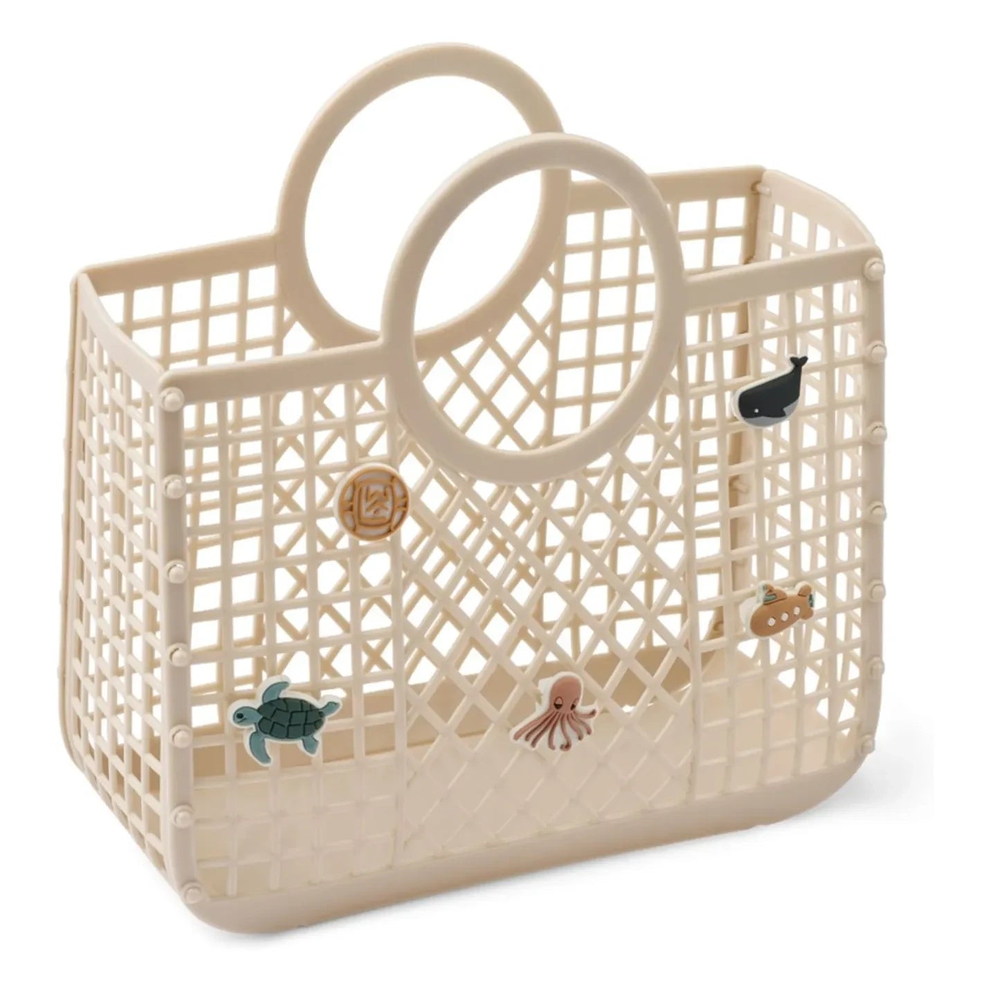Liewood - Samantha Charms Recycled Fiber Basket | Ecru