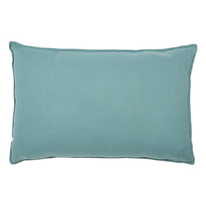 Haomy - Cotton Voile Pillow Cover | Blue Stone