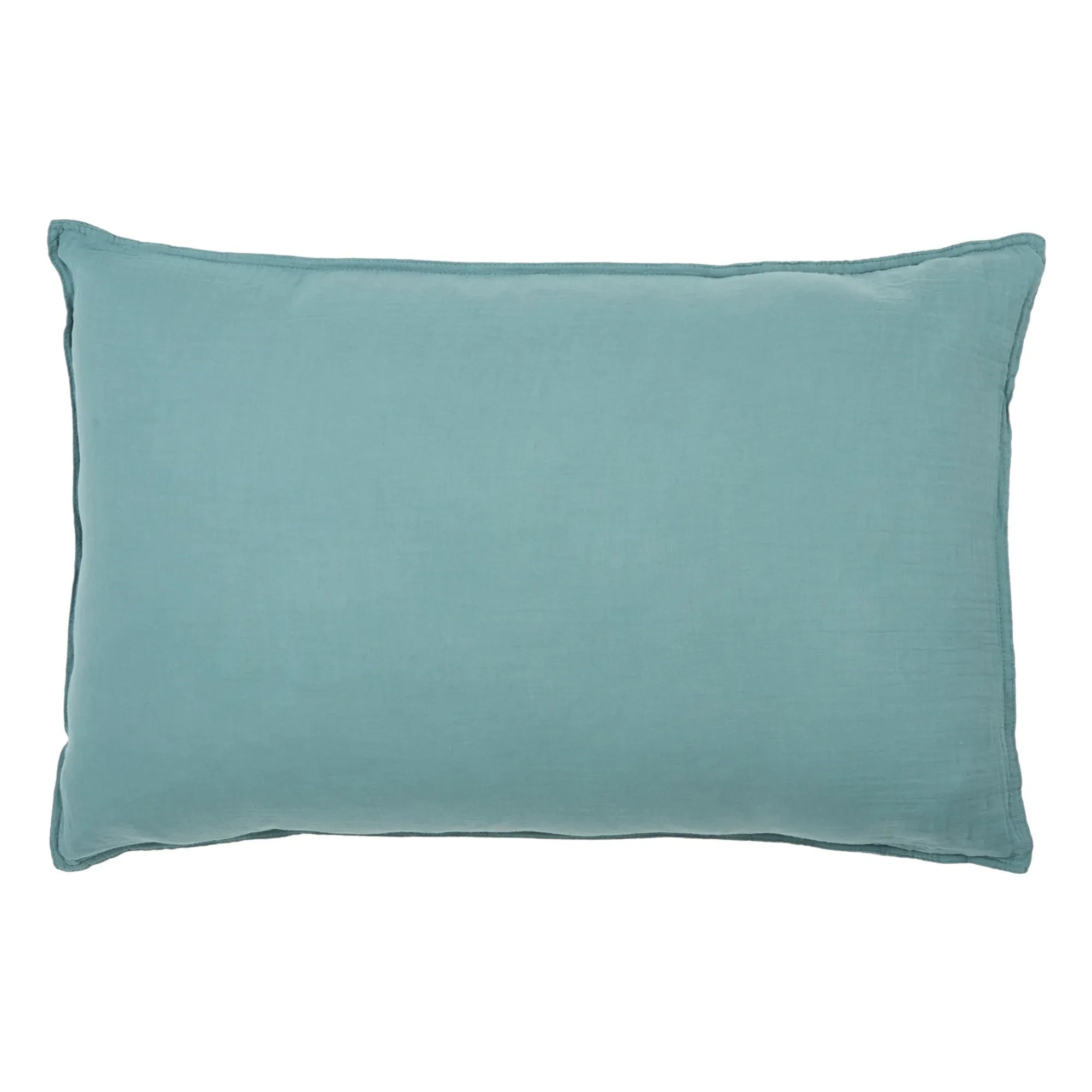 Haomy - Cotton Voile Pillow Cover | Blue Stone