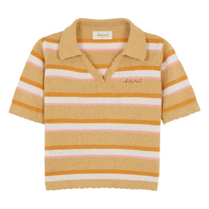 birinit - Striped polo shirt | Sand