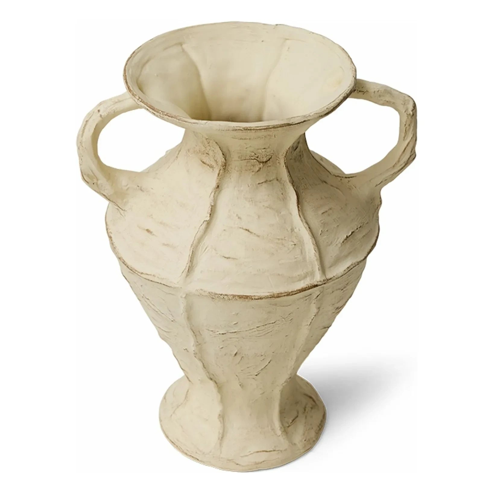 HKliving - New Classics Stone Ceramic Vase | Cream