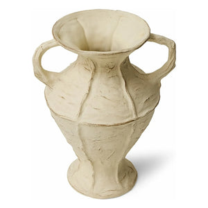 HKliving - New Classics Stone Ceramic Vase | Cream