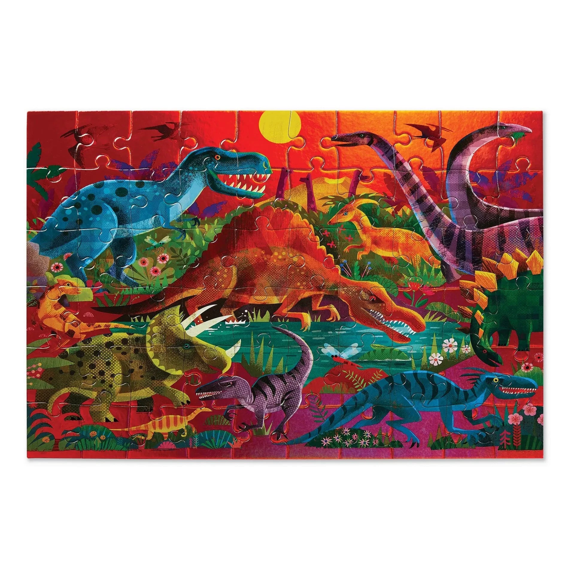 Crocodile Creek - Holographic Dinosaur Puzzle - 60 Pieces