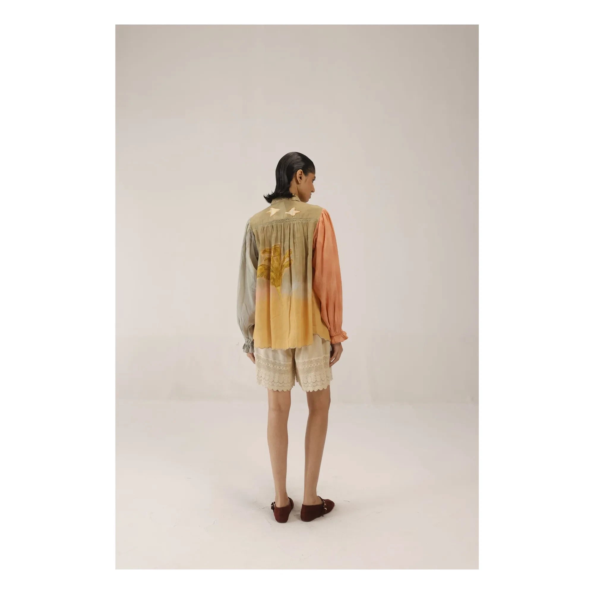 CORD - Judy Cotton Silk Blouse | Khaki