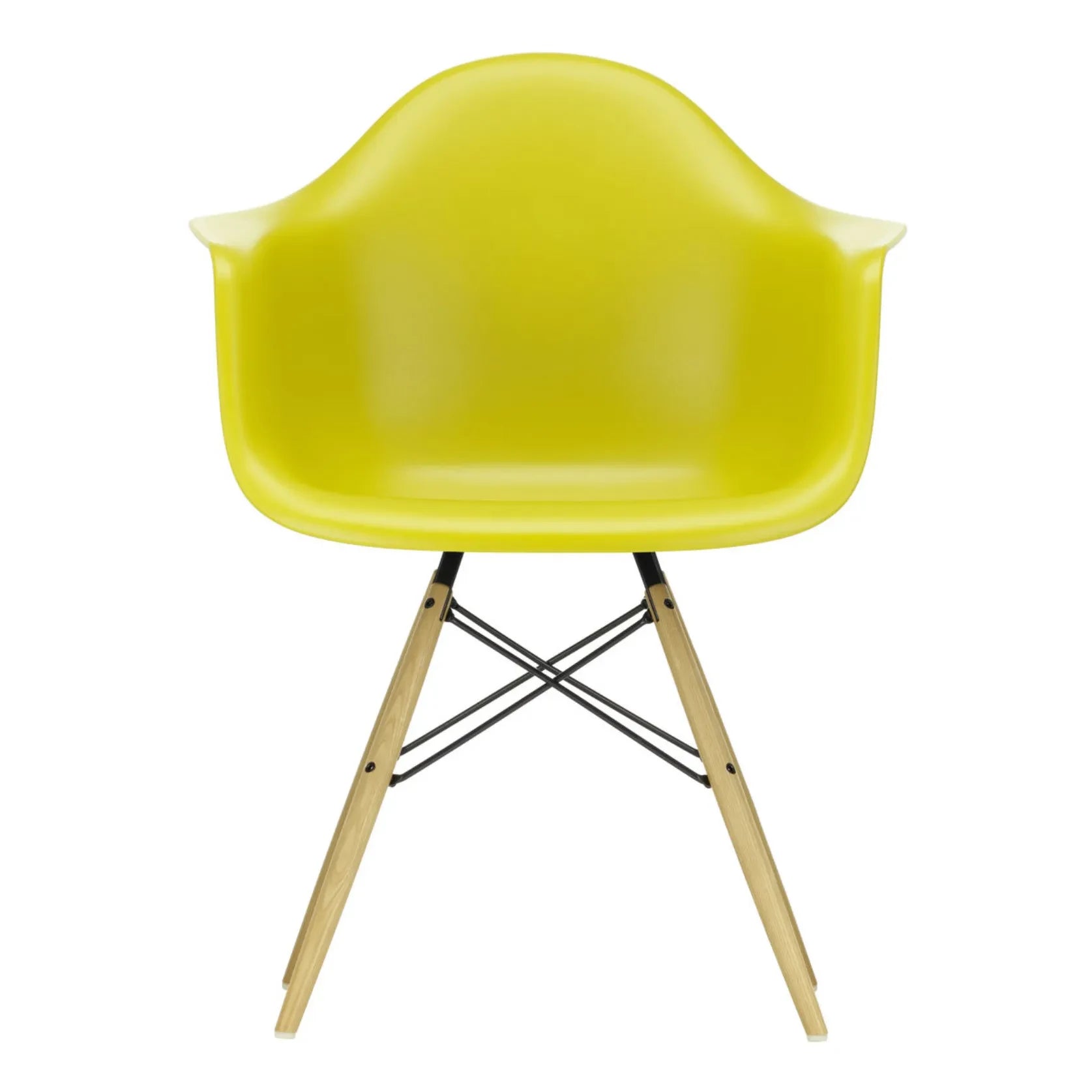 Vitra - DAW chair - Maple wood base - Charles & Ray Eames | Mustard