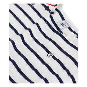 Petit Bateau - Çizgili Kolsuz Elbise | Beyaz