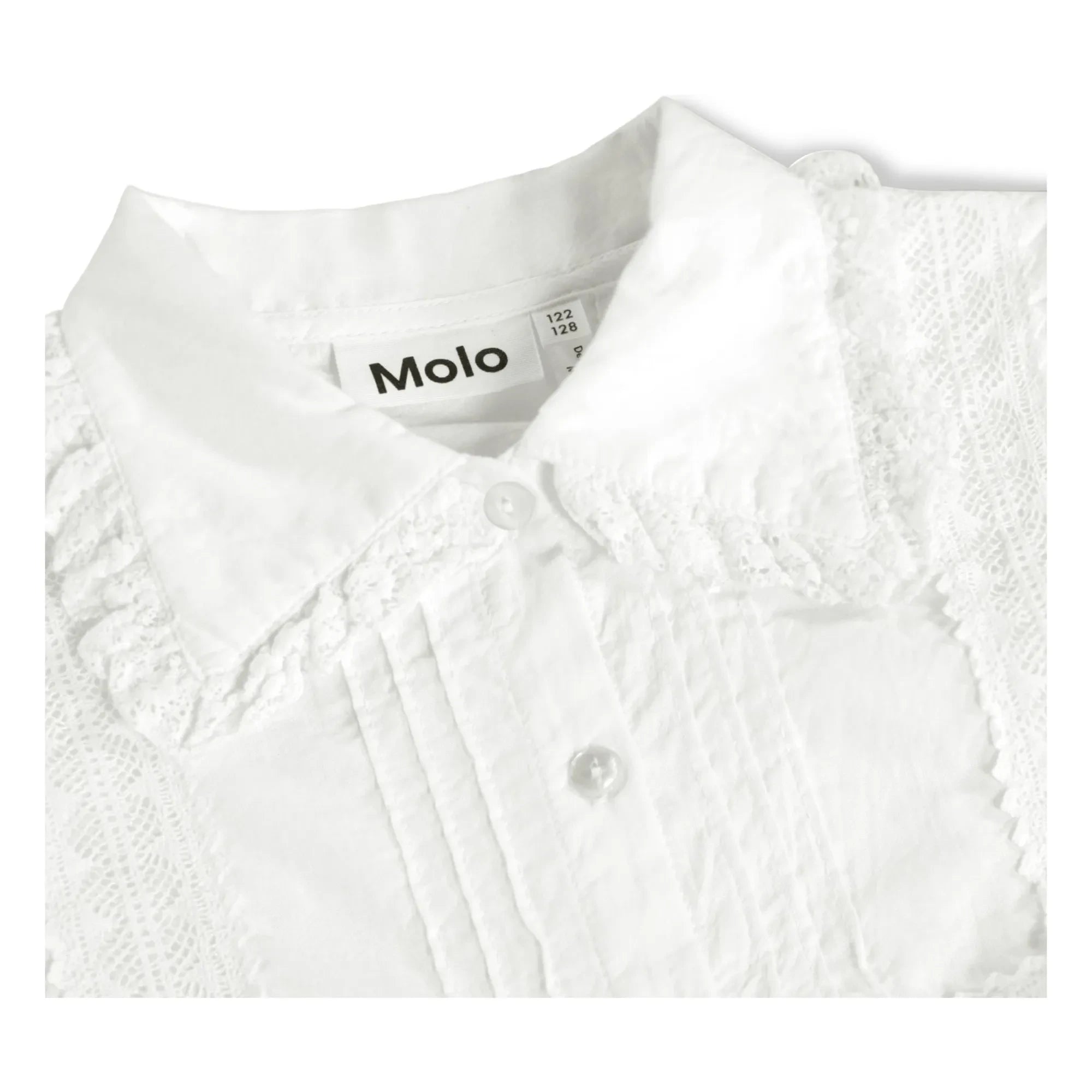 Molo - Reece Organic Cotton Ruffled Blouse | White