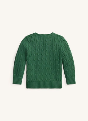 Ralph Lauren - Logo Cable Knit Sweater | Green