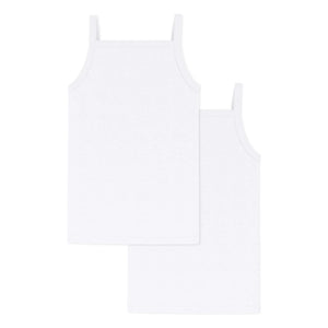 Petit Bateau - Batch 2 Plain Tank Tops | White