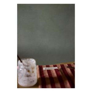 Gabrielle Paris - Garance Striped Serving Placemat | Red