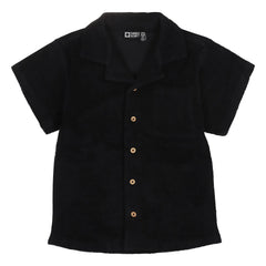 Tumble N'Dry - Coastal organic cotton terry shirt | Dark Blue