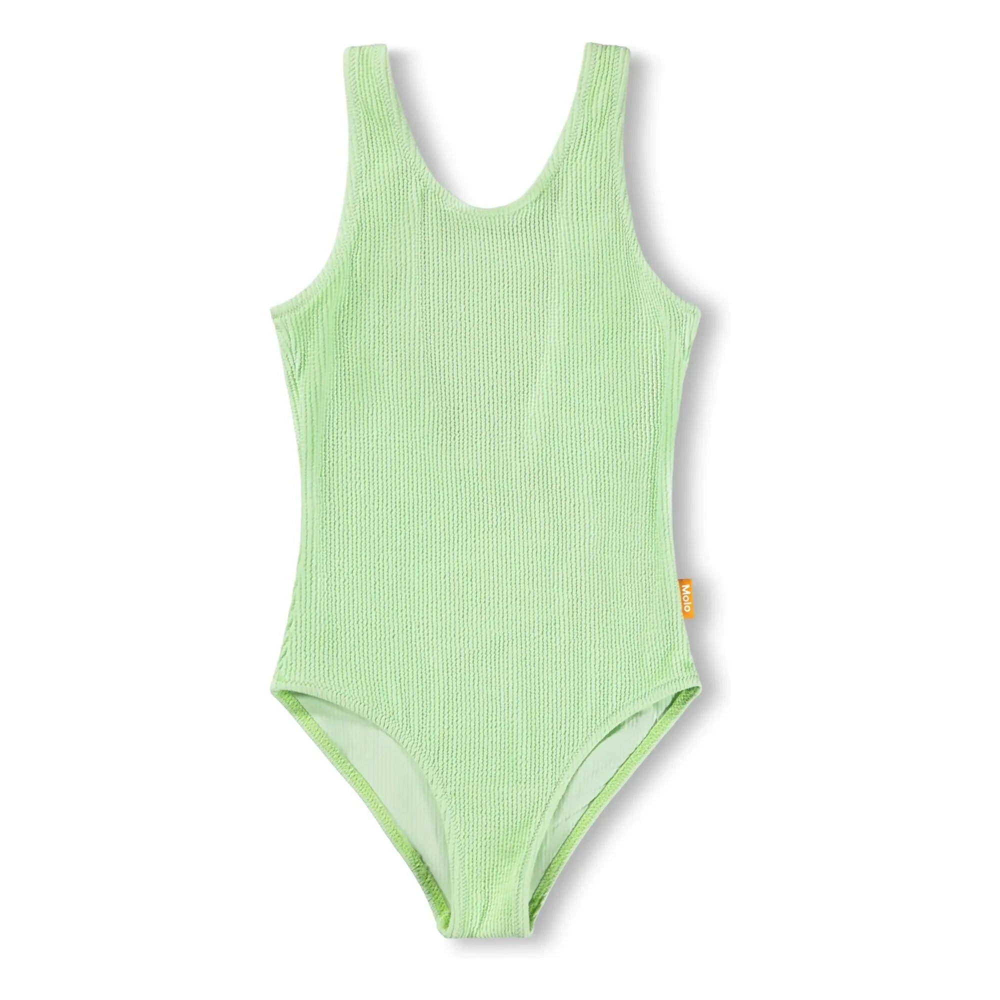 Molo - Ribbed Swimsuit Nika Crepe Recycled Fibers | Anise Green