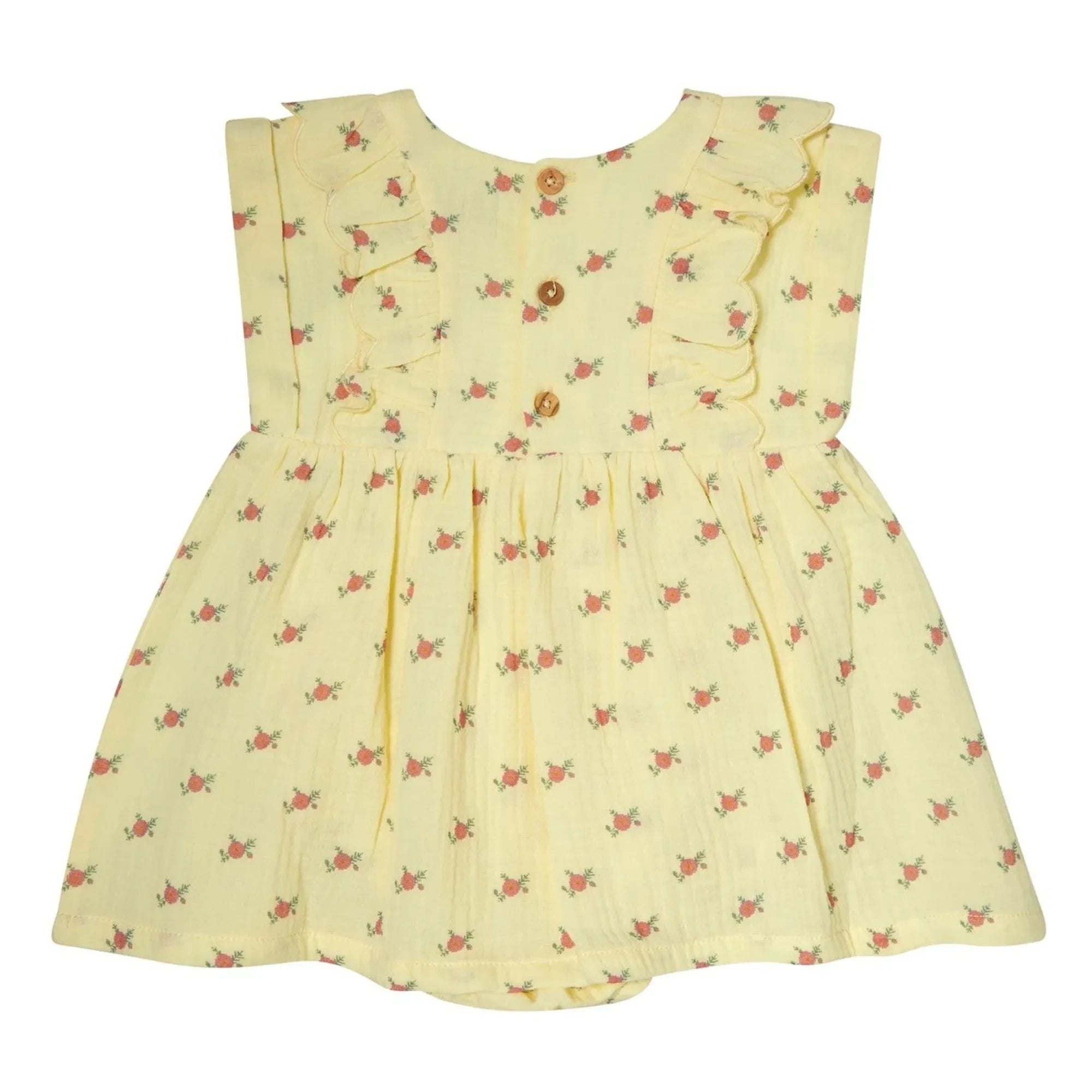 Tocoto Vintage - Swaddled Baby Ruffled Floral Dress