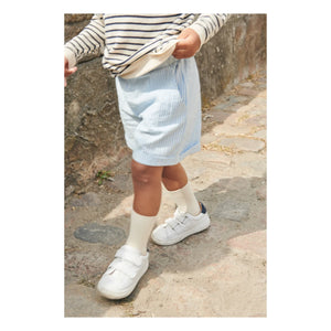 Copenhagen Colors - Seersucker Sports Shorts | Light blue