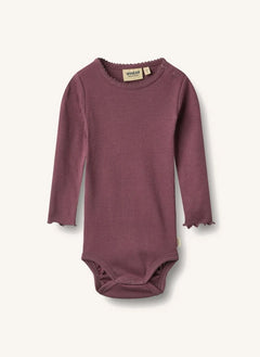 Wheat - Regitze organik pamuk body | Aubergine