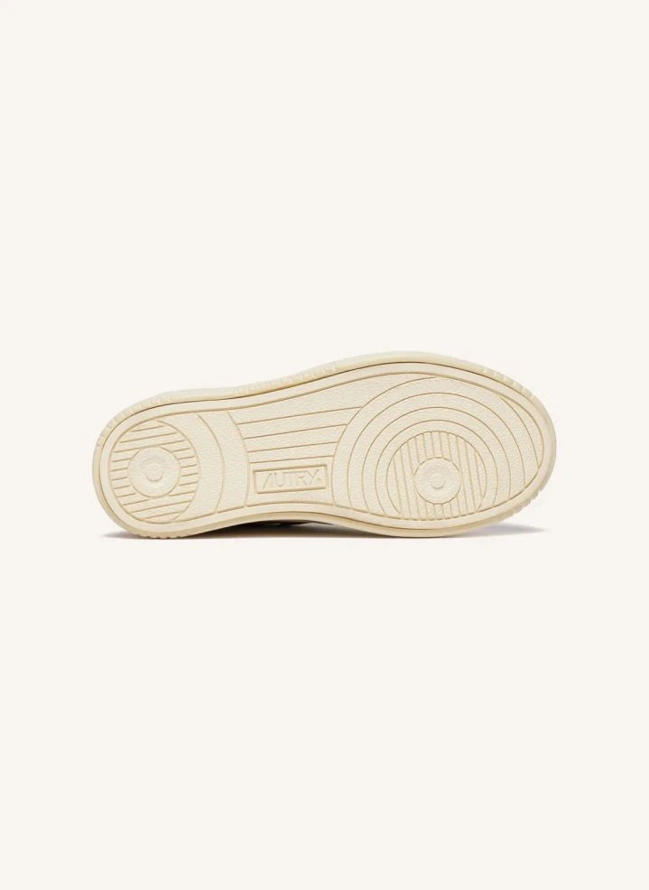 Autry - Kidstripes Low Leather Sneakers | White