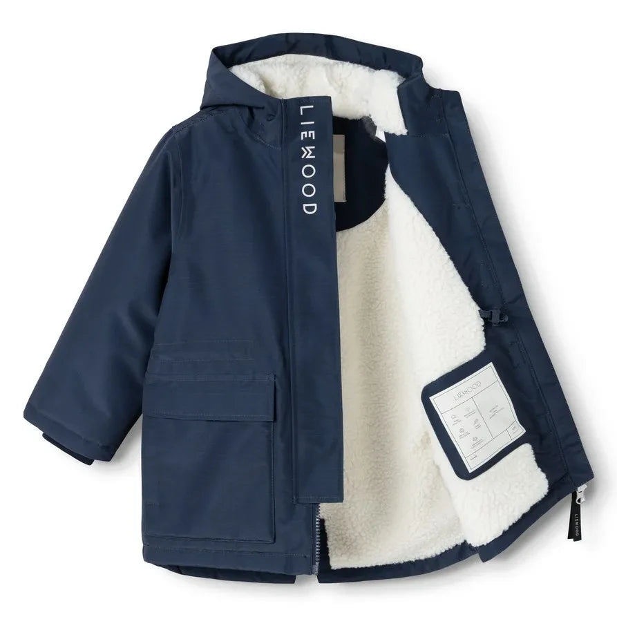 Liewood - Timba Parka Made from Recycled Fibers | Navy