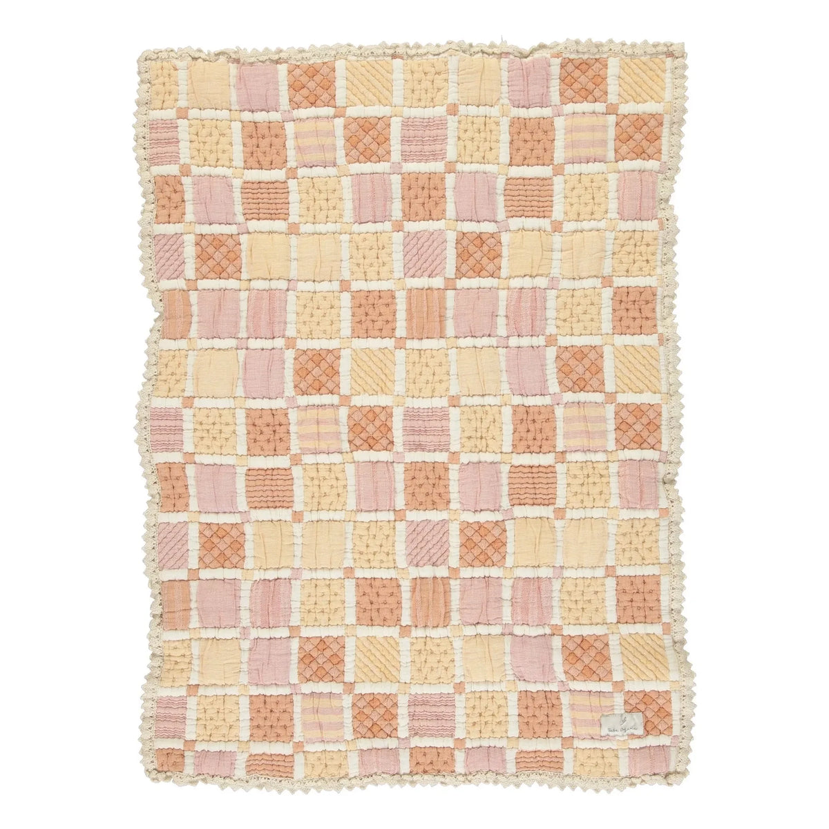 Bebe Organic - Mai Organic Cotton Patchwork Blanket | Yellow