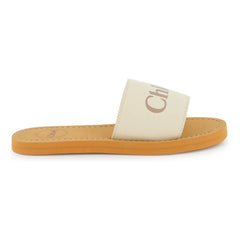 Chloé - Logo Sandals | White