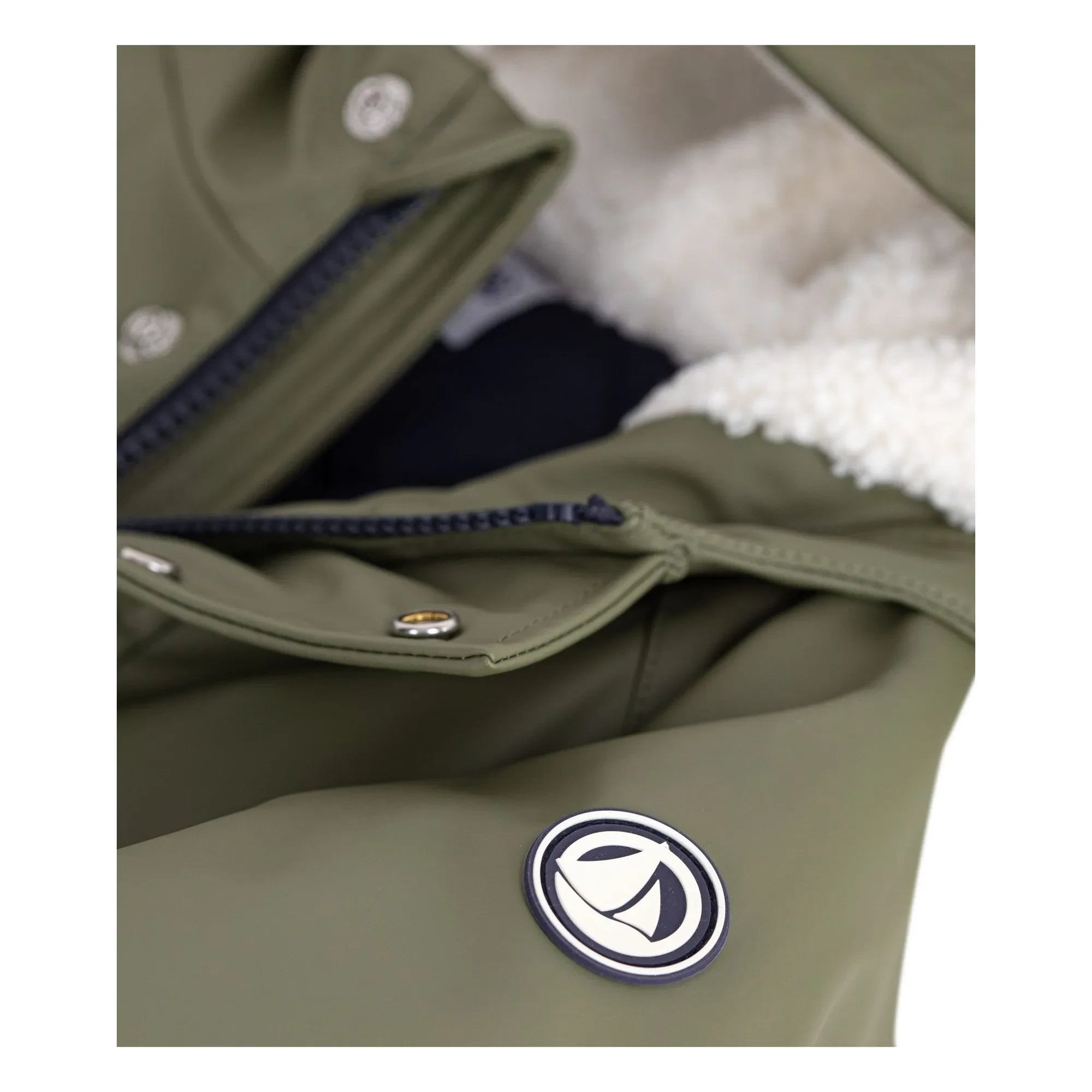 Petit Bateau - Mumlu ve astarlı Sherpa tarzı | Zeytin