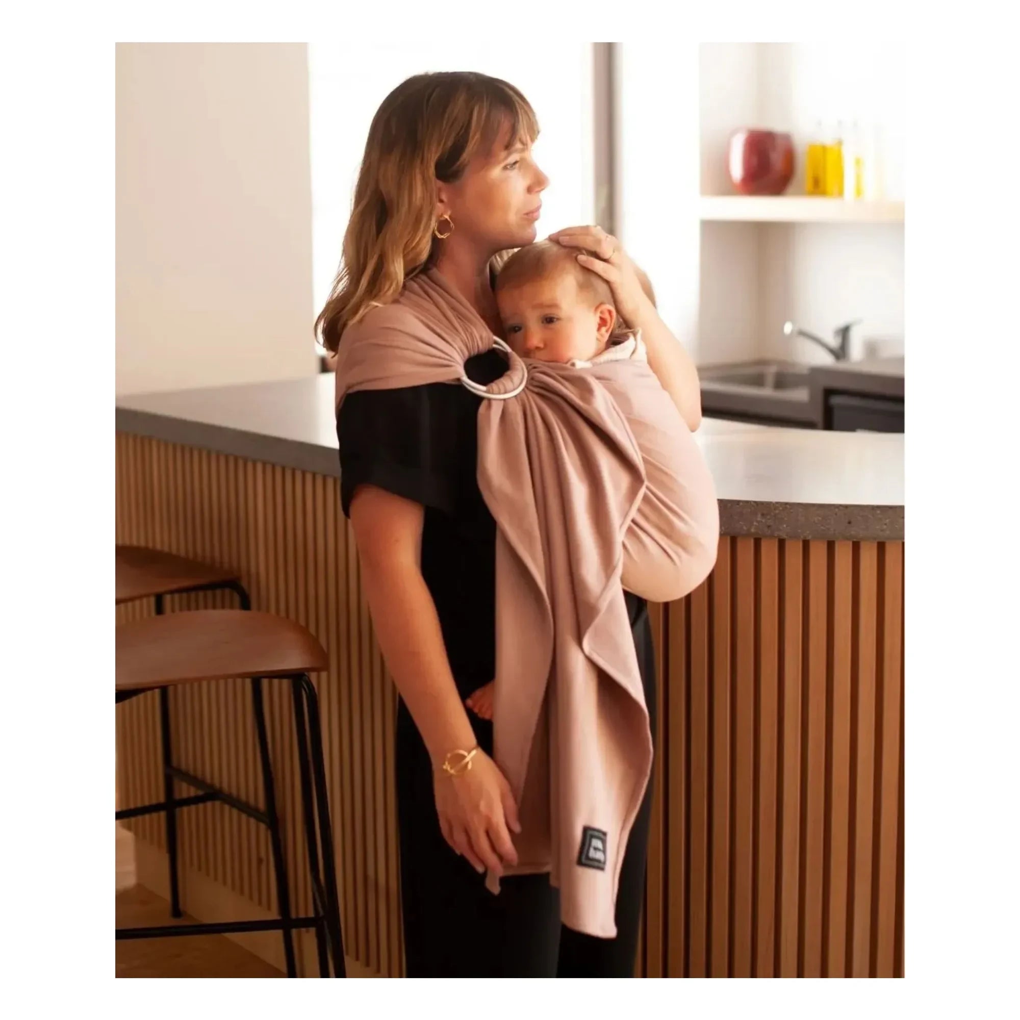 Mama Hangs - Organic Cotton Baby Swaddle | Terracotta
