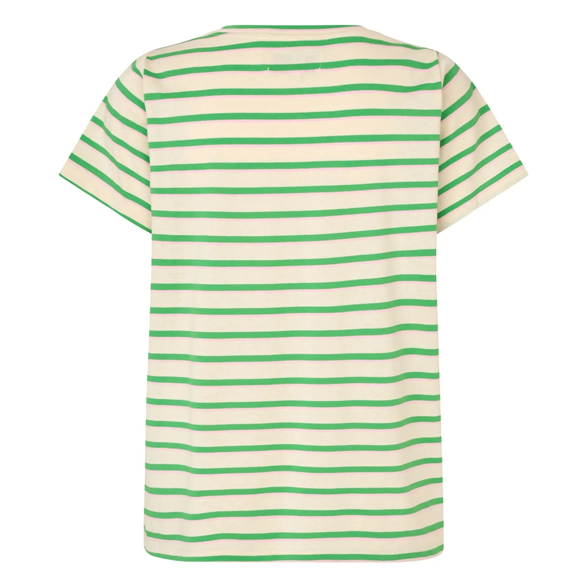 Lollys Laundry - Roman Striped Cotton T-Shirt | Green