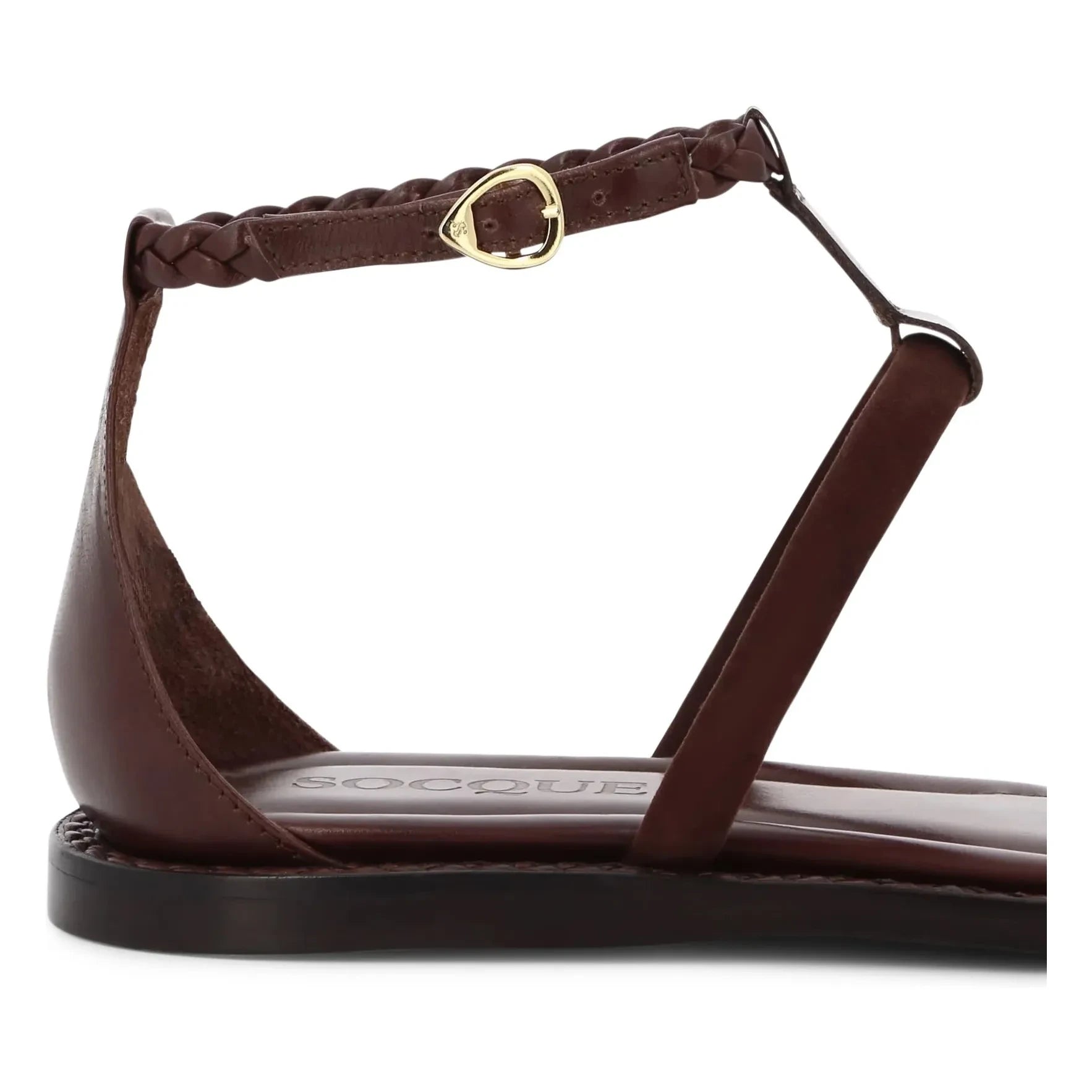 Socque Paris - Palma Leather Sandals | Chocolate